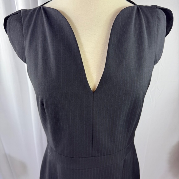 French Connection Black Pin Stripe Classic Dress - Picture 2 of 5